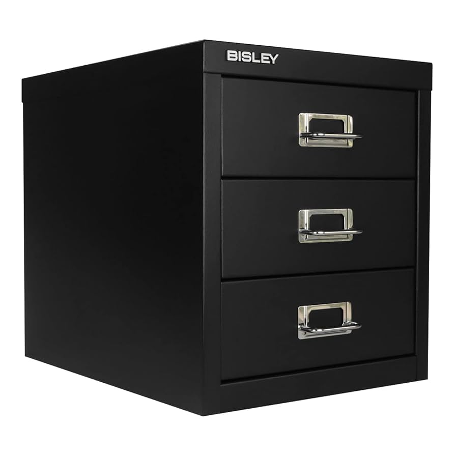 オフィス家具 bisley cabinet black Amazon.com: Bisley 3-Drawer Steel MultiDrawer Cabinet
